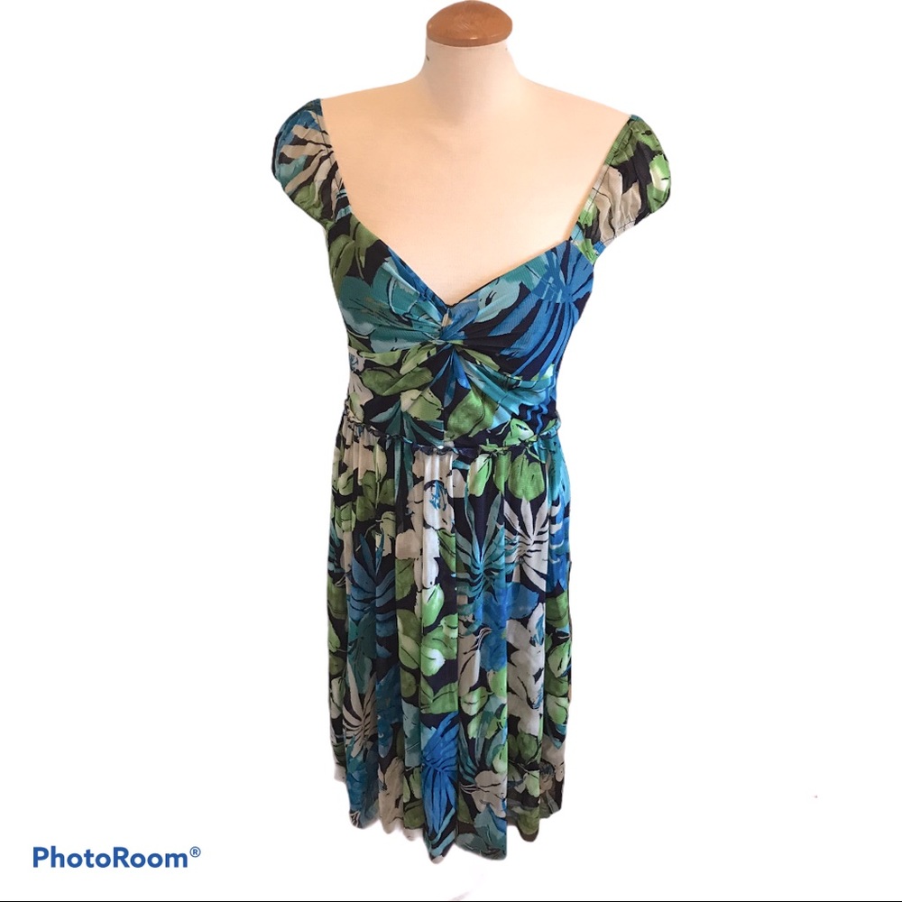 NWT Sangria Mesh Floral Summer Dress